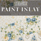 Packaging of Iron Orchid Designs Paint Inlay Alfred Peats & Co with floral patterns and brand name.