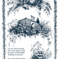 Decorative black and white illustration with text and nature elements from Iron Orchid Designs Little Lark Inlay