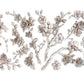 White clay castings from Iron Orchid Designs Blossom Mould. The image shows white castings sprigs of cherry blossoms on a white background