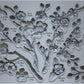 An Iron Orchid Designs resin mould featuring a design of cherry blossoms in various stages of bloom, intended for crafting and furniture embellishment.