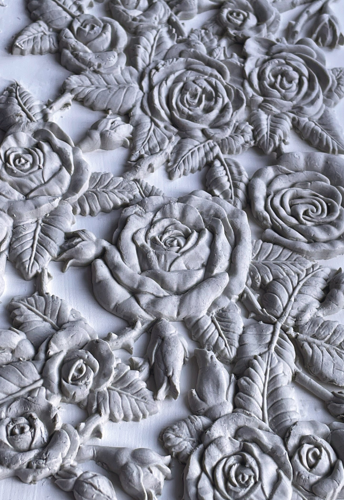 Iron Orchid Designs Juliette white castings made from clay