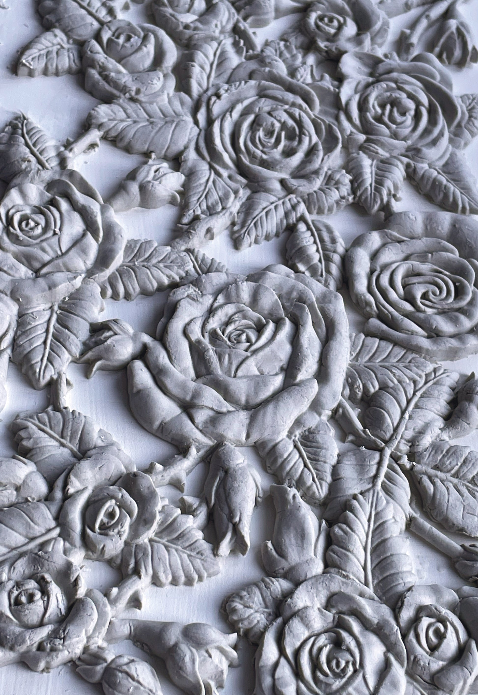 Iron Orchid Designs Juliette white castings made from clay