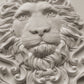 White clay casting of the lion's head from Iron Orchid Designs Leonidas mould.