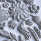Iron Orchid Designs Primitive folk art grey Mould castings made out of white clay