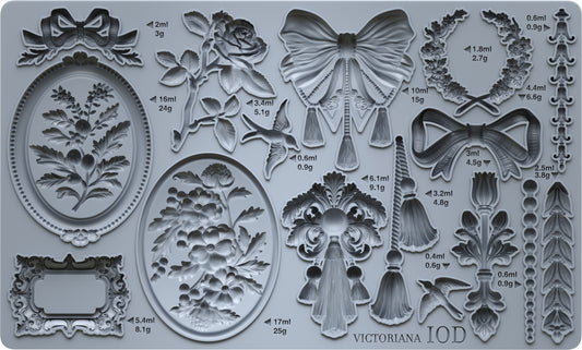 Victoriana grey silicone mould by Iron Orchid Designs for Crafts and baking