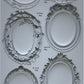 An Iron Orchid Designs silicone craft mould featuring various vintage brooch designs for crafting and  embellishment