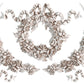 Decorative floral and ribbon elements on a white background from Iron Orchid Designs Wreath and Swags mould