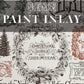 Decorative paper with Christmas-themed designs and text, featuring the brand 'Iron Orchid Designs'.