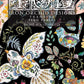Iron Orchid Designs transfer with floral and butterfly designs on a black background from Iron Orchid Designs Fern Fables transfer