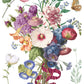 Colorful bouquet of flowers with ribbons on a white background from Iron Orchid Designs Marche des Fleurs