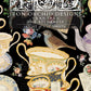 Iron Orchid Designs transfer front cover with teacups, saucers and birds design on a black background from Iron Orchid Designs The Belgravia transfer