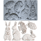 Iron Orchid Designs - Mould - Les Lapins  ***Spring Release 2026***OUT OF STOCK WITH IOD***