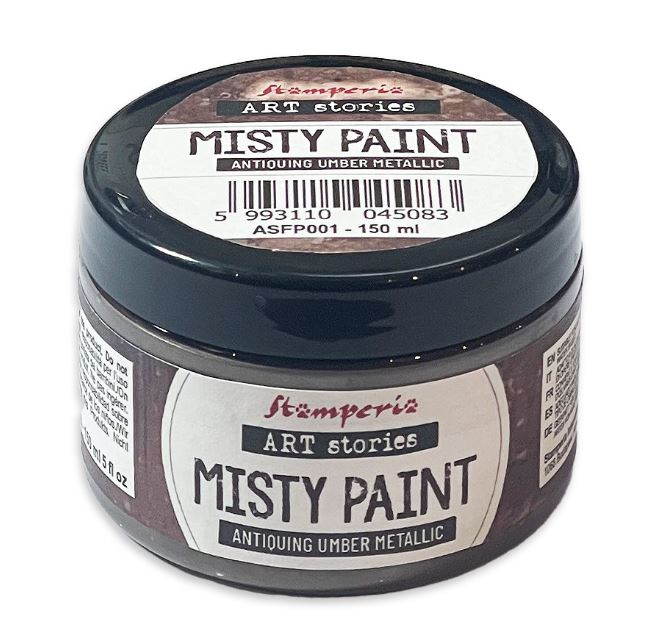 Misty Paint Metallic 150 ml - Stamperia - Antiquing Umber