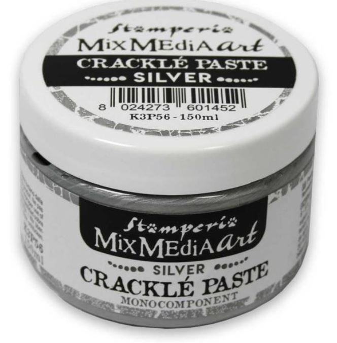 Crackle Paste in Silver 150 ml - Stamperia - (Monocomponent)