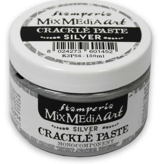 Crackle Paste in Silver 150 ml - Stamperia - (Monocomponent)