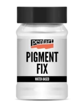 Bottle of Pentart Pigment Fix on a white background