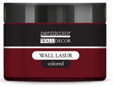 Jar of Pentacolor Bordeaux Wall Decor Wall Lasur on a white background