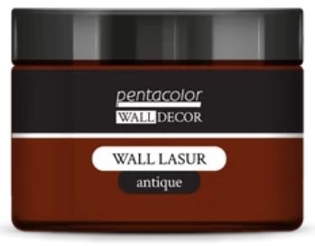 Jar of Pentacolor Wall Decor Wall Lasur antique rust brown on a white background