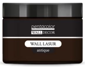 Jar of Pentacolor Wall Decor Wall Lasur antique on a white background