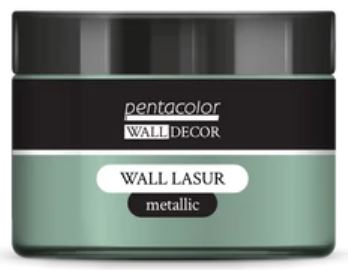 Jar of Pentacolor Wall Decor Wall Lasur metallic green silver paint