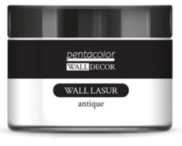 Jar of Pentacolor Wall Decor Wall Lasur antique white on a white background