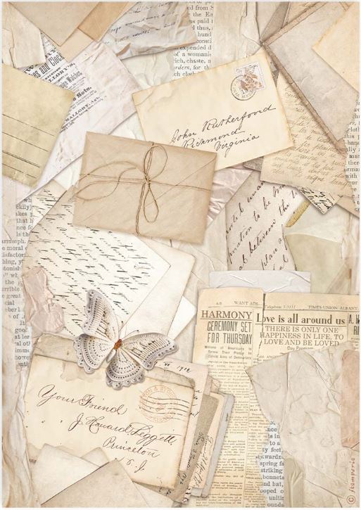 Postal Cards - Stamperia - Rice Papers A4