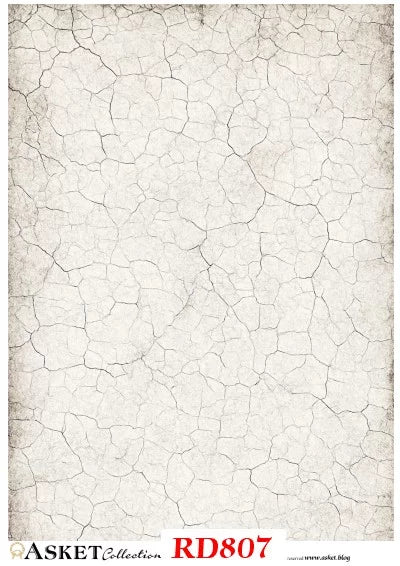 Textured paper with a cracked pattern and 'Asket Collection RD807' branding.