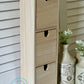 Three Drawer Wooden Cubby