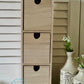 Three Drawer Wooden Cubby