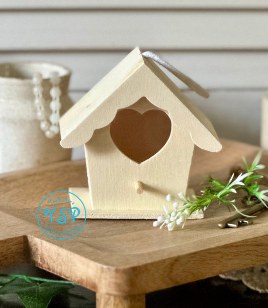 Teeny Tiny Plywood Bird House - Craft Blank