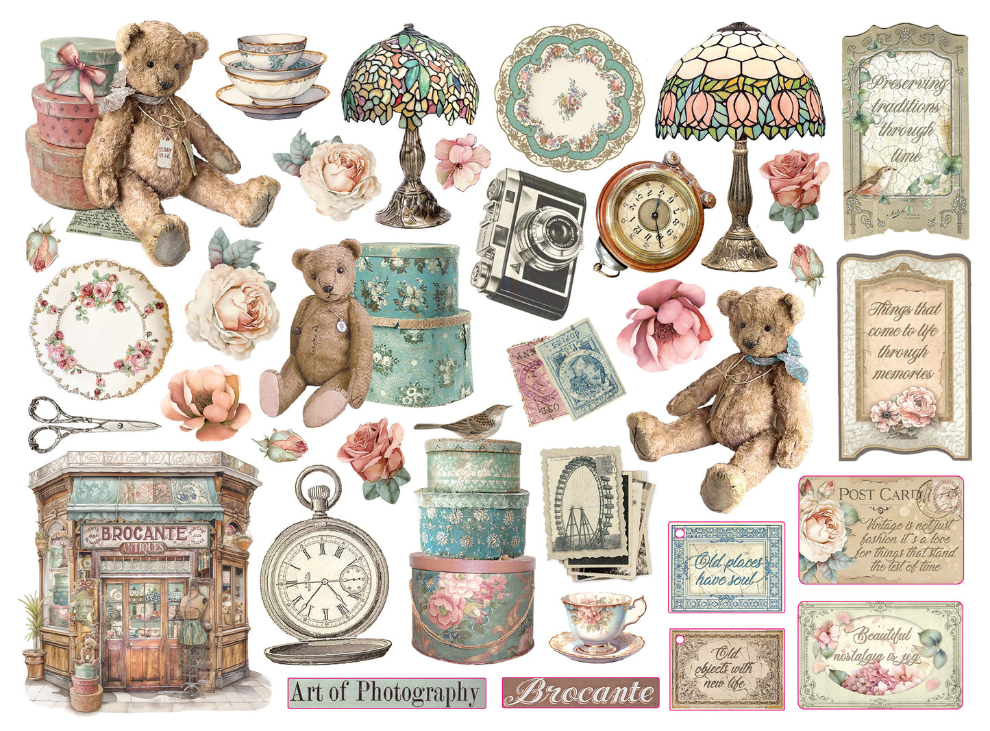 Brocante Antiques Assorted Die Cuts - Stamperia