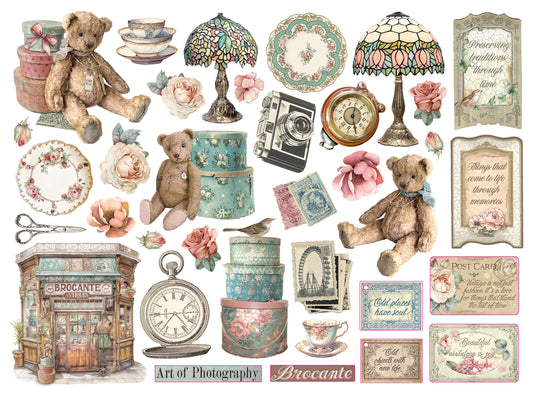 Brocante Antiques Assorted Die Cuts - Stamperia