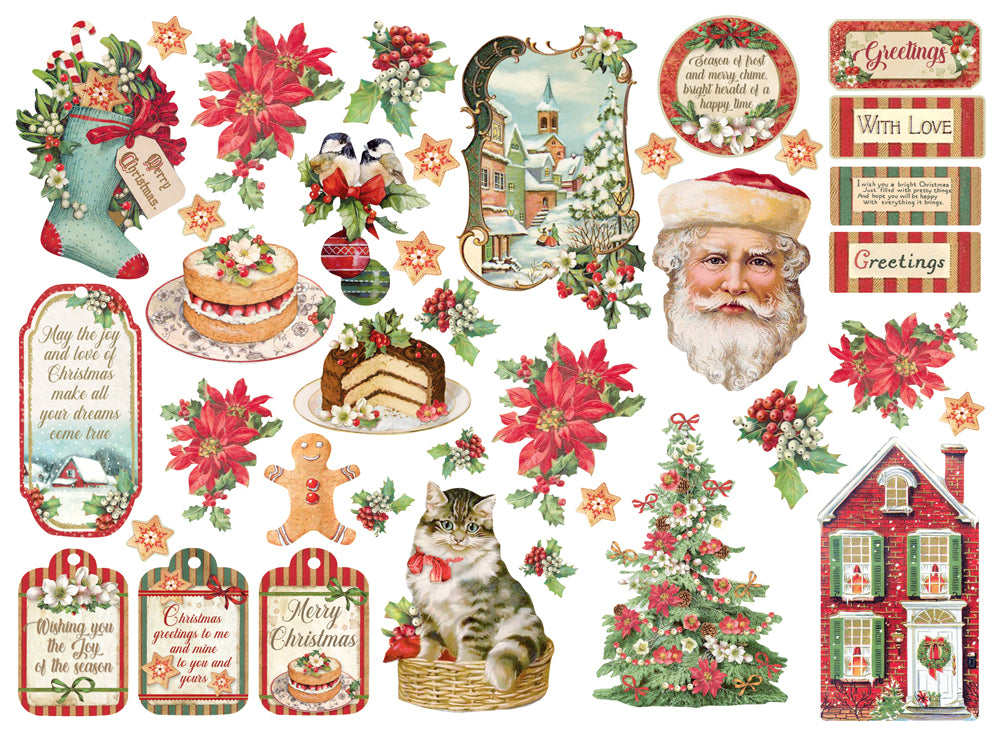 Classic Christmas Assorted Die Cuts - Stamperia