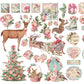 Pink Christmas Assorted Die Cuts - Stamperia