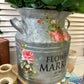 Flower Market Milk Churn