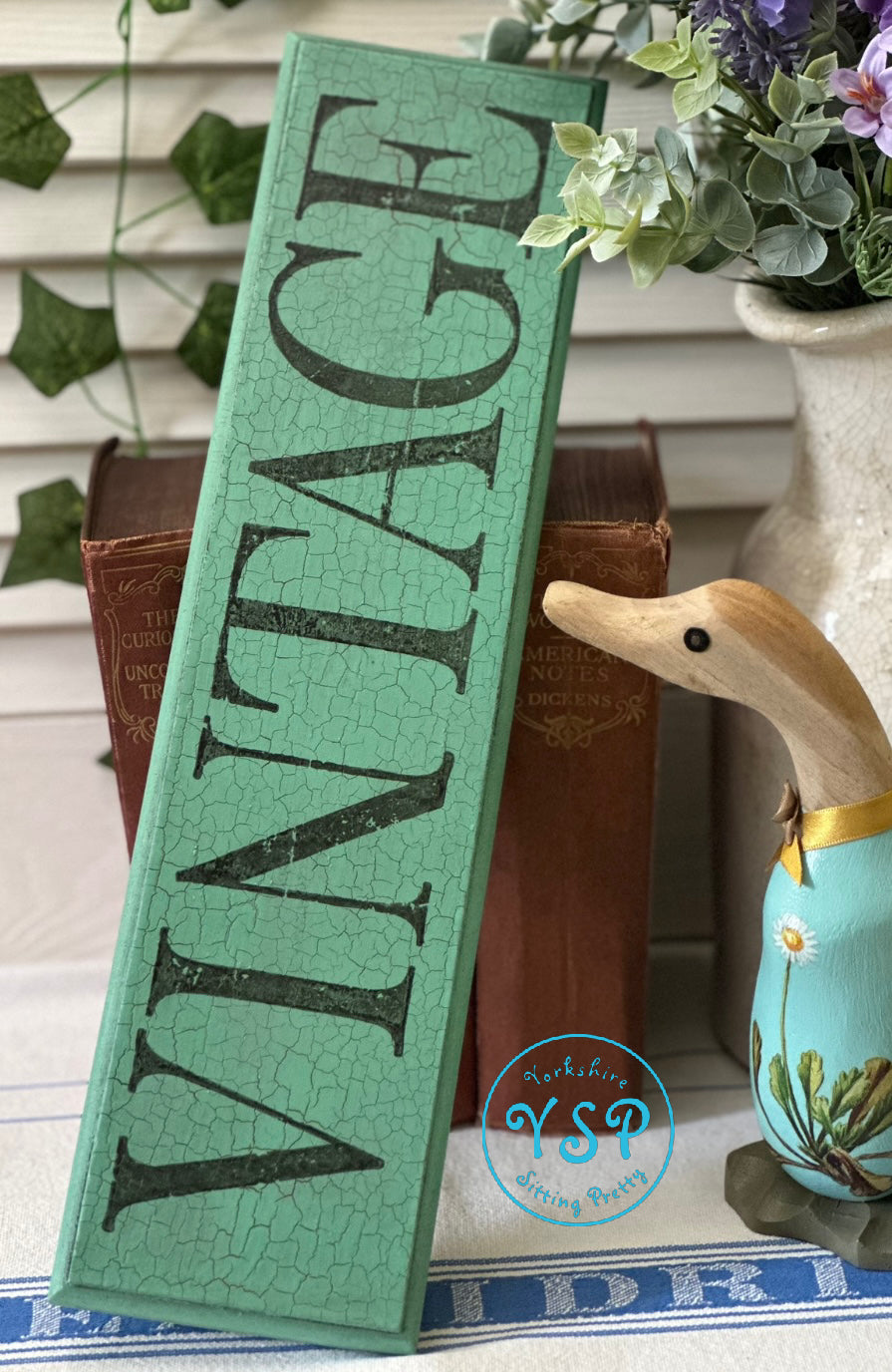 Crackled Vintage Sign