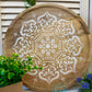 Circular Mandala Wooden Table Riser