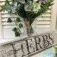 Rustic Style Herb Sign