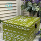 Large Wooden Painted and Stencilled Box