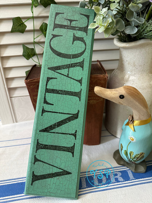 Crackled Vintage Sign