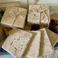 Set of Four Travertine Coasters