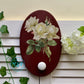 Floral Milk Painted Hanging Plaque