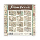 Brocante Antiques Scrapbooking Pad - Stamperia - 30.5cm x 30.5cm 12" x 12"