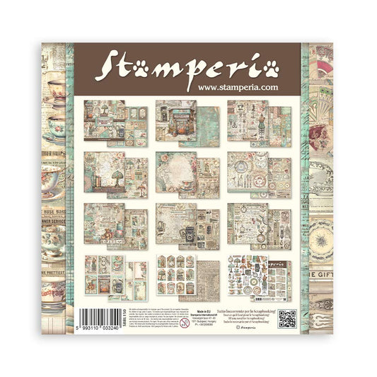 Brocante Antiques Scrapbooking Pad - Stamperia - 30.5cm x 30.5cm 12" x 12"