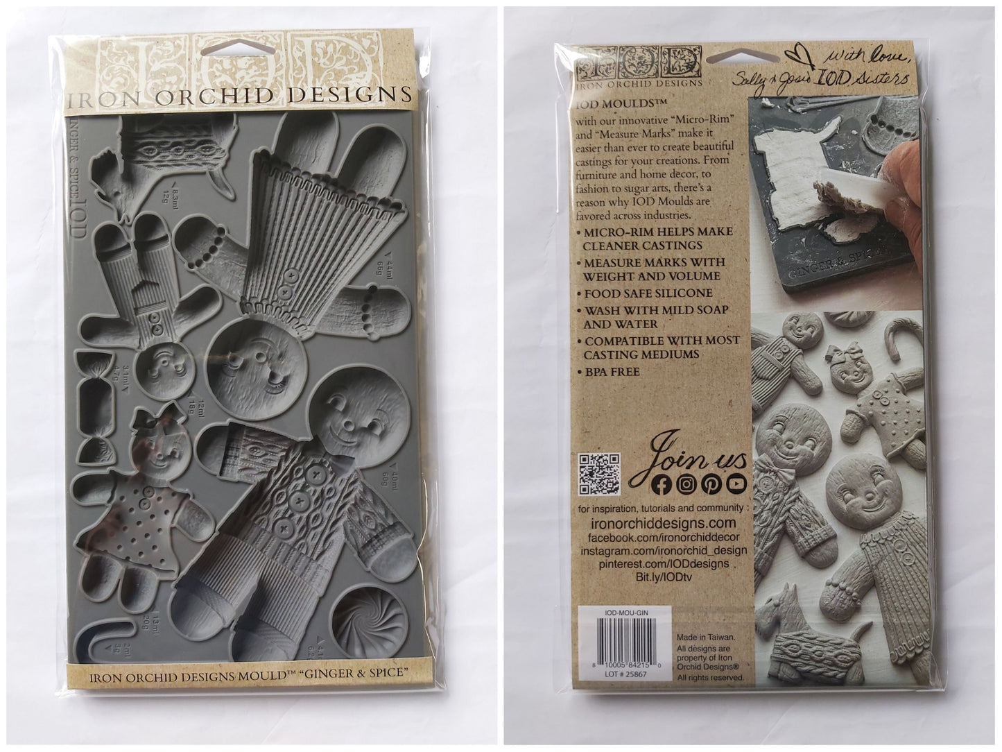 Iron Orchid Designs - Mould - Ginger & Spice - Limited Edition