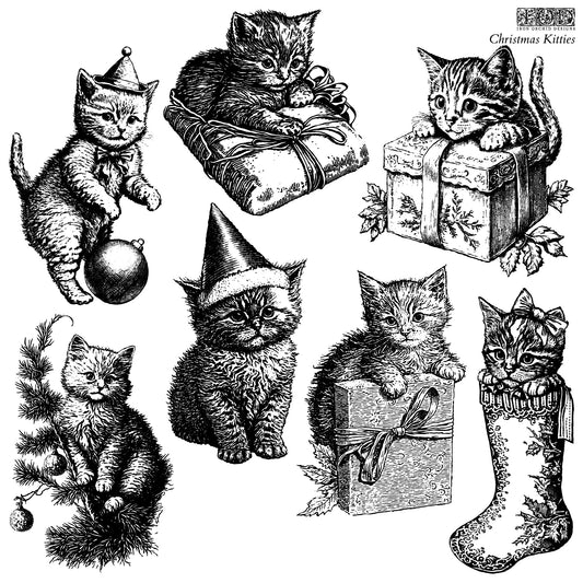 Iron Orchid Designs - Christmas Kitties - Limited Edition Decor Stamp