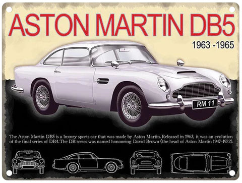 Aston Martin DB5 Tin Sign