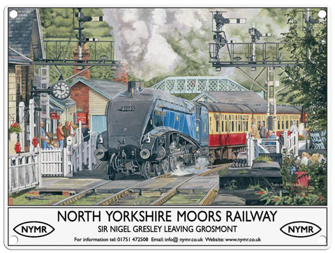 North Yorkshire Moors Railway Metal Sign