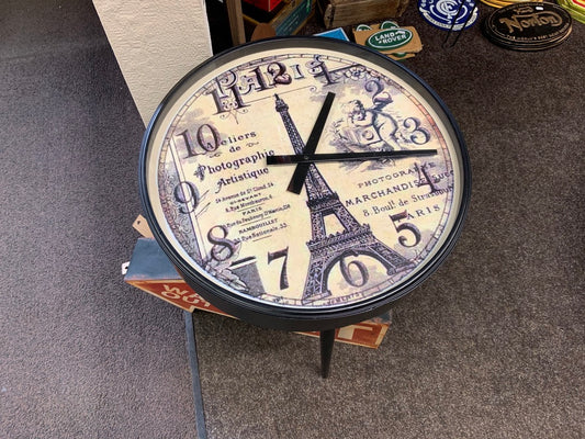 Round Table Clock - Iron