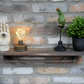 Industrial Wood and Pipe Shelf